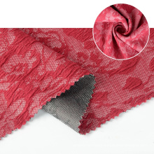 Shaoxing jacquard textile bubble polyester jacquard knit garment fabric